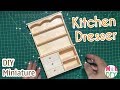 DIY Miniature Kitchen Dresser | How to make a Kitchen Dresser for Dollhouse DIY Miniature Kitchen Dresser | How to make a Kitchen Dresser for Dollhouse