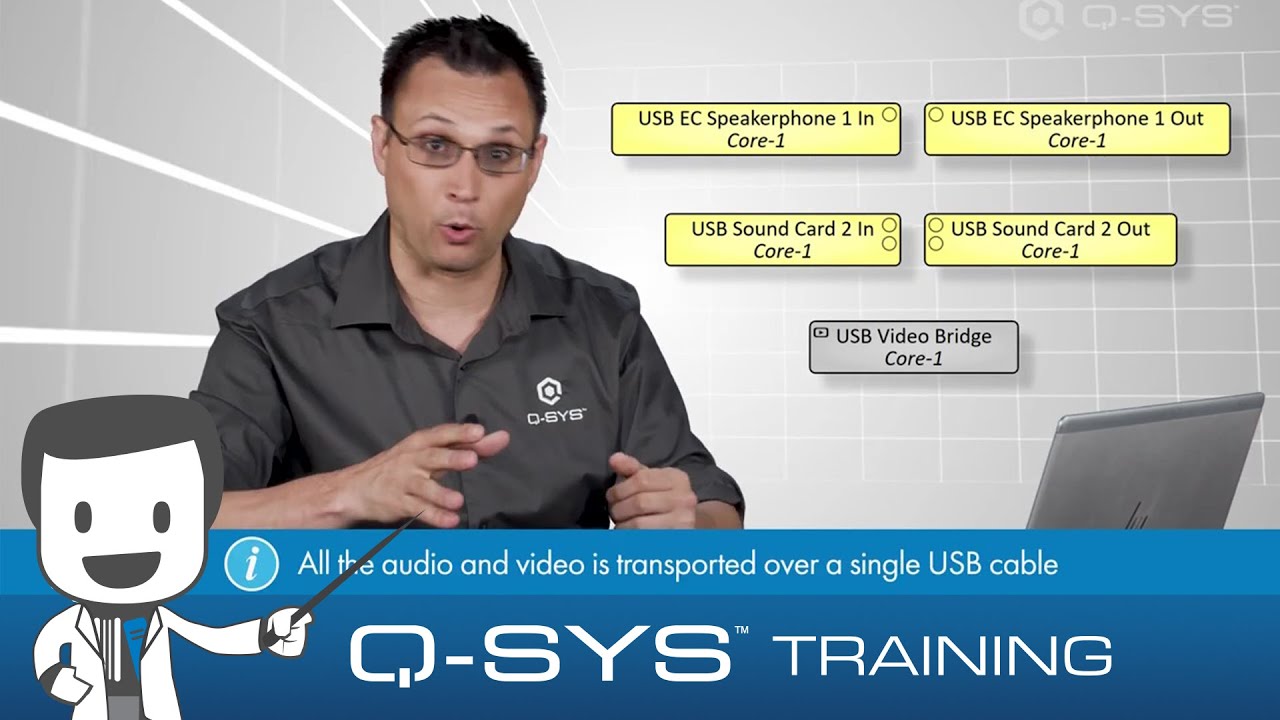 Q-SYS Level One Training | USB Bridging - YouTube