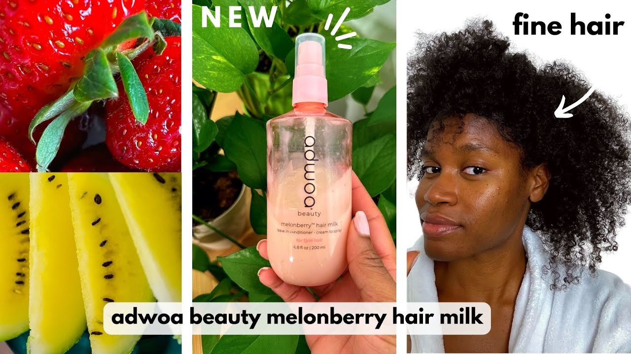 Melonberry Hair Milk | NEW Adwoa Beauty Review + 1 Month Use Results