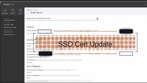 Updating SSO Cert in Jamf Pro with Google as an Identity partner for SAML