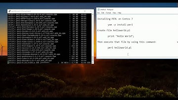 How to install perl on centos 7