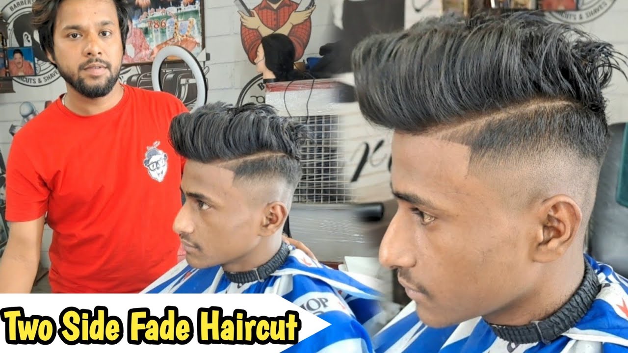 Two Side Fade Haircut / Hairstyle / Step By Step Tutorial Video / Sahil  Barber - YouTube
