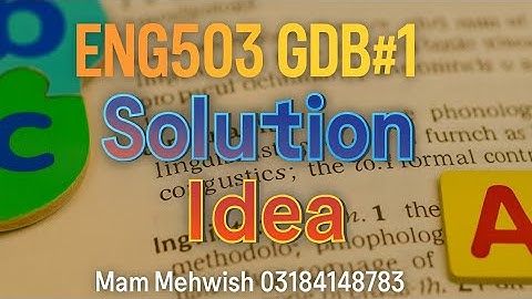ENG503 GDB 1 Solution | Introduction to English Language Teaching | Full Idea & Explanation 2025