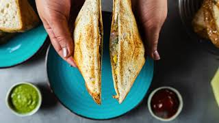 Potato and Corn Sandwich Recipe | Vegan Sandwich Recipe Idea