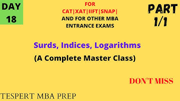 Tissnet Quantitative Aptitude I Tissnet 2023 | Surds, Indices, Logarithms( A Complete Class)