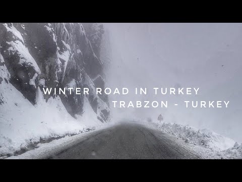 Winter Drive to Black Sea Mountains (Tilkibeli, Araklı, Trabzon, Turkey)