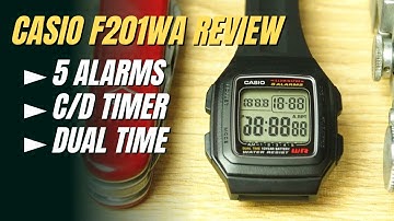 Casio F-201 Full Review: Small Watch, So Many Features F201W F201WA-1A F-201WA