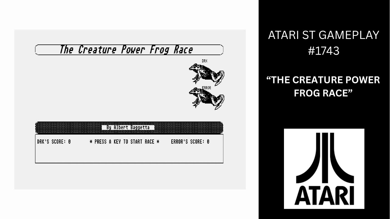The Creature Power Frog Race (Atari ST / Gameplay 