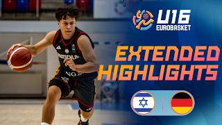 Round of 16: Israel 🇮🇱 vs Germany 🇩🇪 | Extended Highlights | FIBA U16 EuroBasket 2026