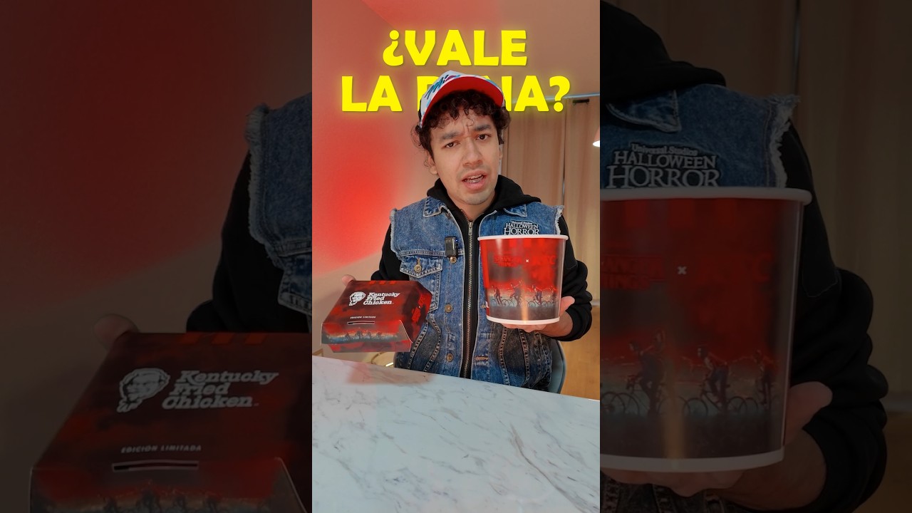 Probé la comida de Stranger Things x KFC 🧇 #Strangerthings #strangerthings5 #KFC