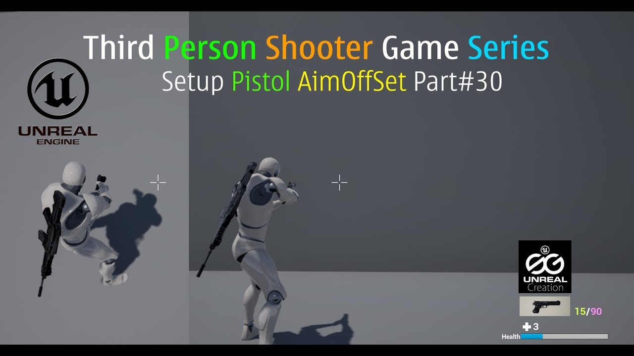  ue4 setup pistol aimoffset part 30 youtube