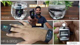 Honor Band 6 Ultimate Accuracy & Durability Test: Steps, HR, SPO2, Water Resistance & Freeze Tests screenshot 5
