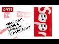 DIY #3: I Made an Outlet Wall Plate from a Supreme Plastic Bag!