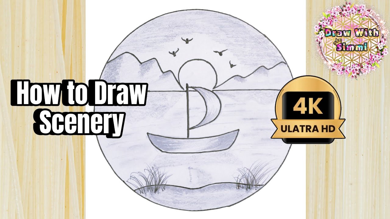 Simran Drawing Scenery || Draw with Simmi || Chromatic Simmi || Simran Ghaveri # ...
