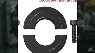 Review - AZSSMUK Shaft Collar Bore 1-1/4'' Double Split Black Oxide Set Screw Durable Sha