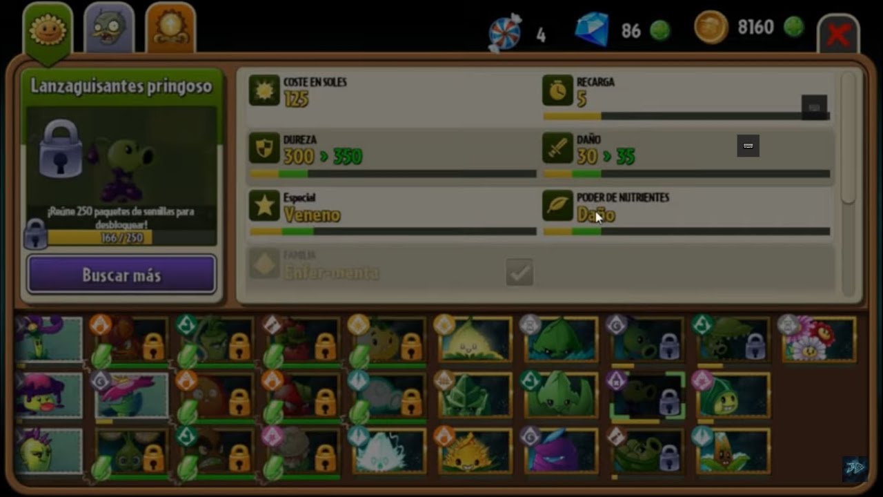 Plants Vs Zombies 2 [Original][Probando Lanzaguisante Pringoso] - YouTube