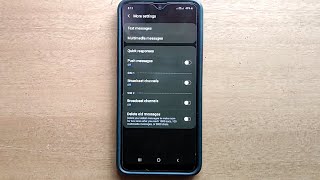Jak wyłączyć komunikat kanału nadawczego w telefonie Samsung Galaxy Mobile screenshot 5