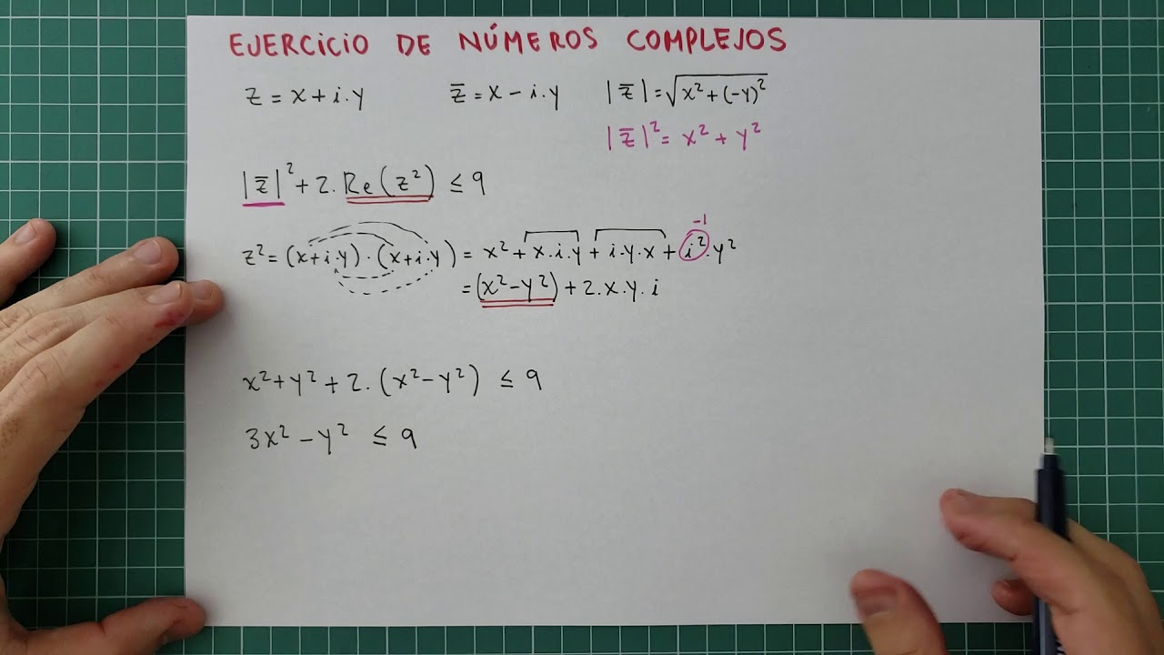 Numeros Complejos Regiones Del Plano Complejo Ejercicio