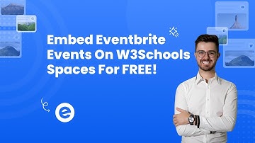 How to embed Eventbrite Events on W3Schools Spaces for FREE? #embed #evenrbtite #w3schools #free