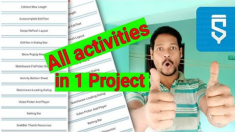 all activities in one project in sketchware pro #AndroidAppdeveloper #sketchware #Aauraparti