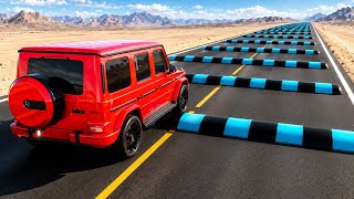 Cars vs 100 Consecutive Speed Bumps Challenge #14 in BeamNG Drive! screenshot 4