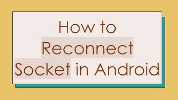 How to Reconnect Socket in Android