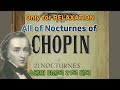 [클읽] ❗무광고 클래식😊❗ [ONLY for RELAXATION] 쇼팽 야상곡 21곡 전곡!! All of 21 Nocturnes of CHOPIN!!  1시간53분