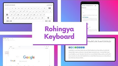 Rohingya virtual keyboard online ⌨️💬