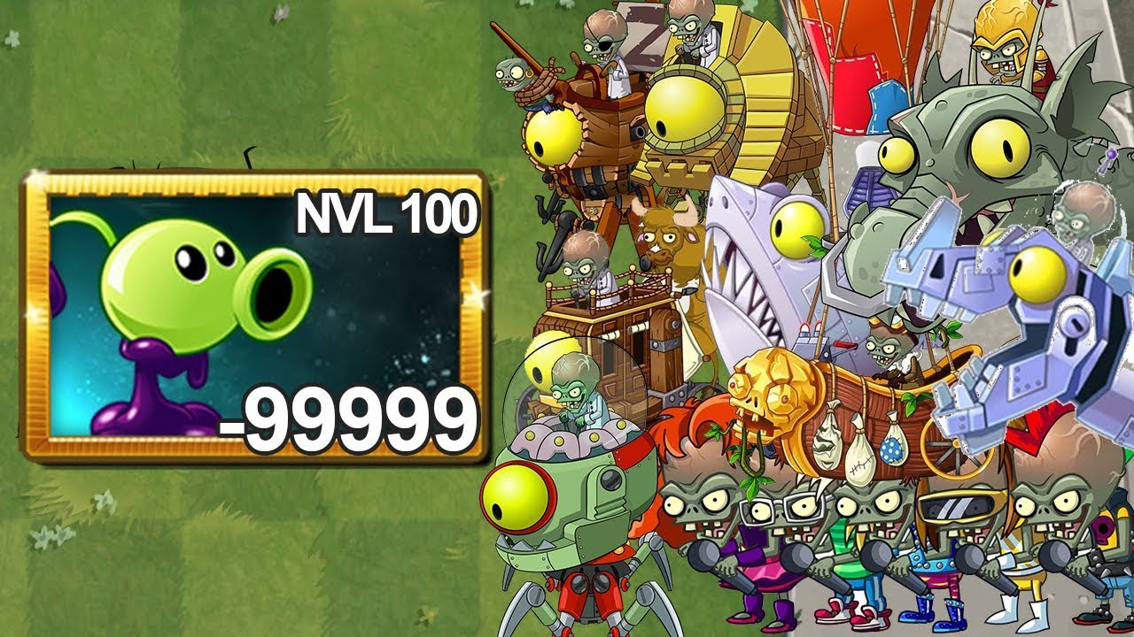 Plants Vs Zombies 2 Lanzaguisante Pringoso Nivel 100 Vs Todos Los ...