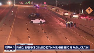 Man was driving 157 mph at time of deadly crash on I20, Fort Worth police say