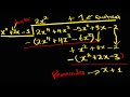 DIVIDING POLYNOMIALS BY LONG DIVISION METHOD