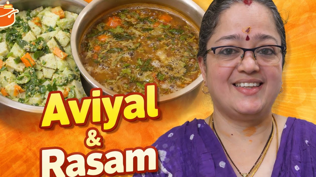இன்னிக்கி என்ன சமையல் minivlog 20🌼 பாரம்பரிய முறை அவியல் & ரசம்🌼Aviyal and Rasam So so Healthy😊🌼