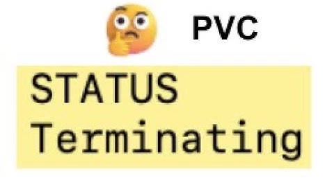 How to release PVC stuck in terminating state