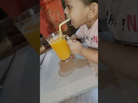 baby drinking juice🥰🥰