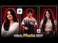 Red Glowing Aesthetic Photo Editing | Google Gemini AI Photo Editing Tutorial Hindi 2026