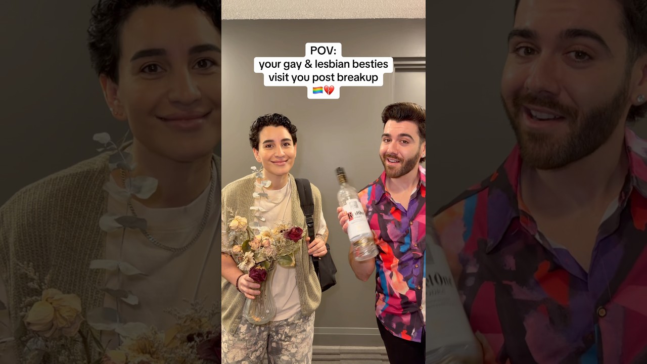 your lesbian and gay friend will TRY and help you through your breakup 🏳️‍🌈💔😂