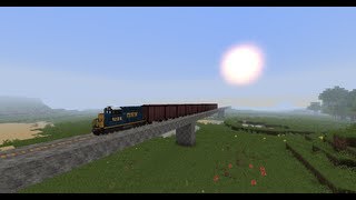 Minecraft Trains Mod  Diesel Freight Train