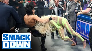 Charlotte Flair and Rhea Ripley engage in a chaotic brawl: SmackDown, March 17, 2023