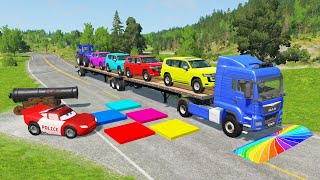 Download Lagu Flatbed Truck McQueen | Transportation with Truck - Pothole vs Car #11| BeamNG.Drive Gameplay MP3 Download Lagu Flatbed Truck McQueen | Transportation with Truck - Pothole vs Car #11| BeamNG.Drive Gameplay MP3