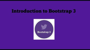 Bootstrap 3 - #1 Introduction to Bootstrap
