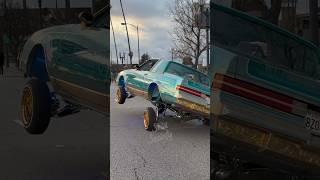 Lowrider Buick Regal Cruising in 3 Wheel Motion! G Body with custom paint, engraved gold &amp; chrome!