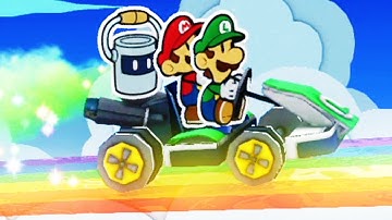 Paper Mario Color Splash - 100% Walkthrough Part 22 No Commentary Gameplay - Lemmy & Roy Boss Fight