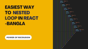 Easiest Way To Nested Loop In React (বাংলা টিউটোরিয়াল)
