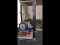 460# High-bar paused squat