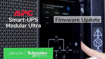 APC Smart-UPS Modular Ultra 5-20kW - How to update firmware on the UPS