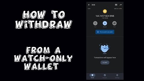 How to withdraw funds from a watch-only wallet. how to recover from your lost wallet seed phrase.
