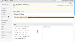 Wordpress Tutorial how to use Contact Form 7 in Wordpress