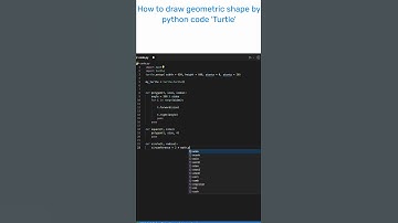 How to draw geometric shape by python code 