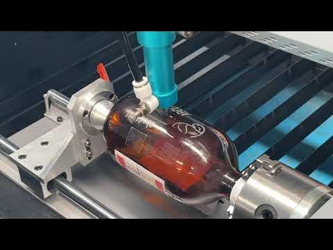 Laser engraving wine bottle glass etching machine 