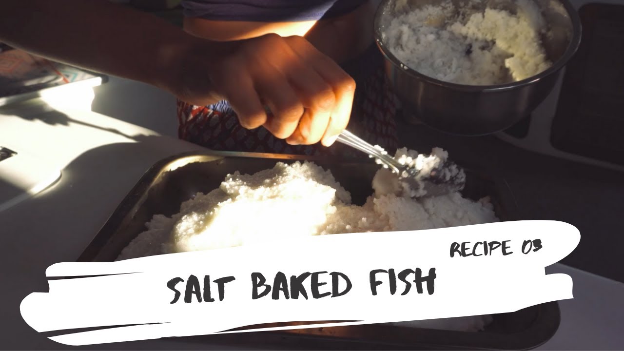 Cooking on Boat_Salt Baked Fish ✸ CookingLiliput⇢Recipe-03 ✸